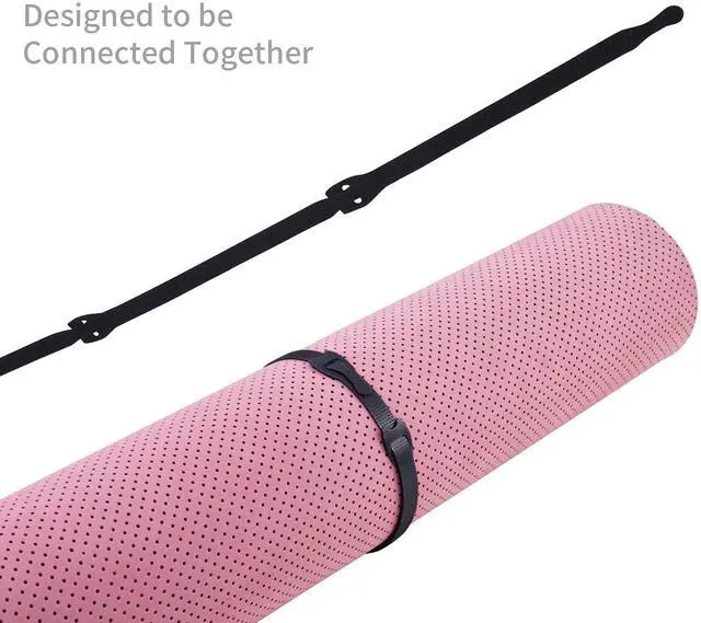 Alt view image 6 of 6 - 100Pk Reusable Cable Ties Cable Straps, Trilancer 6''x0.47'' Thin Wire Cord Organization Ties with Hook and Loop for Home, Office and Data Centers(Black)