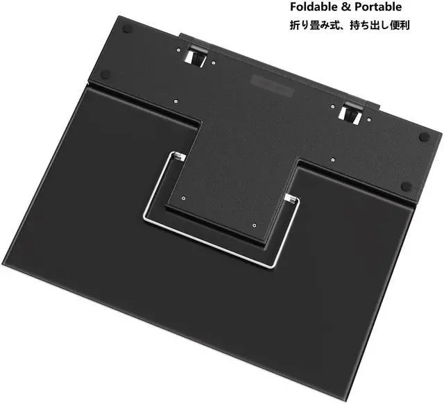 Alt view image 6 of 7 - Metal Book Stand for Desk Portable Document Holder for Cook Book, Music Book, iPad, Laptop, Reading Rest with 7 Adjustable Positions and Page Paper Clips