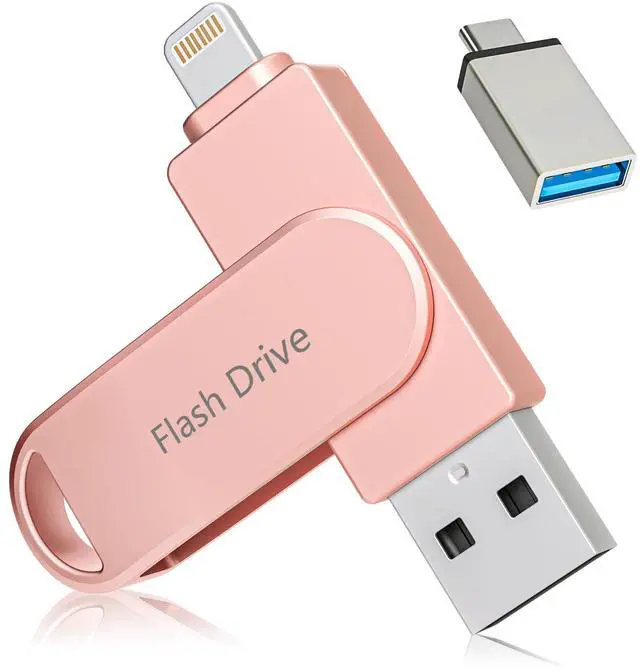 Main image of Apple MFi Certified 512GB Photo Stick, Flash Drive for iPhone Memory Stick for Photo/Video Backup Stick, High-Speed USB Stick iPhone Storage Drive Compatible for iPhone/iPad/Android/PC (Pink)