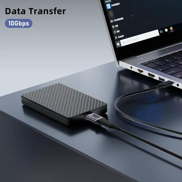Alt view image 4 of 5 - USB C to Micro B Hard Drive Adapter (4 Pack), 10Gbps Micro B to USB C Cable Converter Compatible with External Hard Drive, Laptop, Tablet, Phone and More