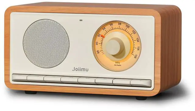 Main image of Vintage FM Radio Bluetooth Speaker for Kitchen Office Home Decor, 10 Watts Powerful Sound, 2600mah Rechargeable Battery