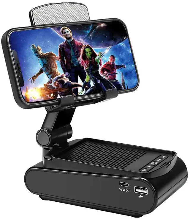 Main image of Gifts for Mother Father,Cell Phone Stand with Wireless Bluetooth Speaker HD Surround Sound for Home and Outdoors with Bluetooth Speaker for Desk Compatible with iPhone for ipad,all smartphones