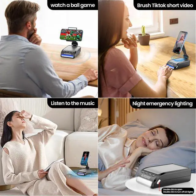 Alt view image 2 of 7 - Man Female Dad Festival Gift - Cool Boy Friend Portable Wireless Bluetooth With Phone Stand Wife Kitchen Gadgets Accessories Great Holiday Birthday Present Tech Christmas Anniversary Gifts For Mom