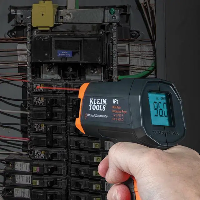 Alt view image 6 of 7 - IR1KIT Infrared Thermometer and GFCI Receptacle Tester Kit, Non-Contact Digital Temperature Measurement and Electrical Tester