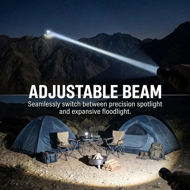 Alt view image 4 of 7 - Rechargeable LED Flashlight 3-Pack, 99,000 High Lumens Super Bright Flashlights for Camping & Emergêncy, 7 Modes & Adjustable Focus with COB Side Light, Powerful Handheld Flashlight for Dog Walking