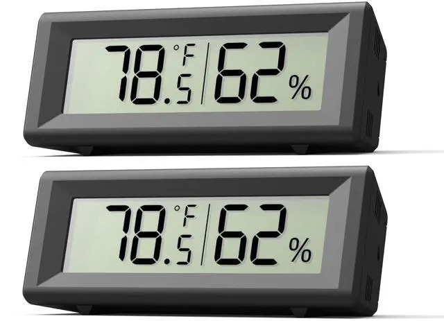 Main image of Small Digital Hygrometer, Humidity Meter, Indoor Thermometer, Room Temperature and Humidity Monitor, Gauge with Accurate Sensor, for House, Home, Baby Room, Greenhouse, Humidor, Incubator, Reptiles