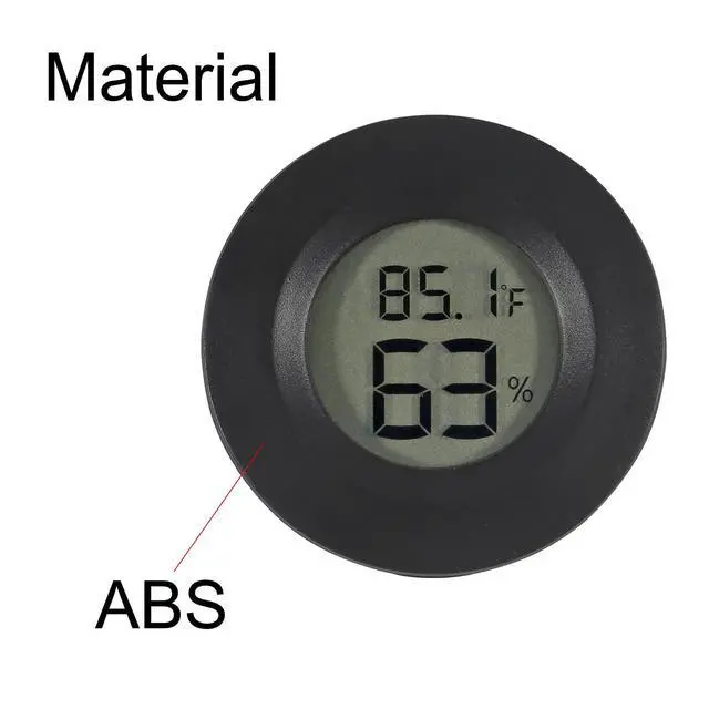 Alt view image 4 of 6 - 6-Pack Mini Hygrometer Thermometer Digital LCD Monitor Indoor/Outdoor Humidity Meter Gauge Temperature for Humidors Home Greenhouse Babyroom Reptile Incubator