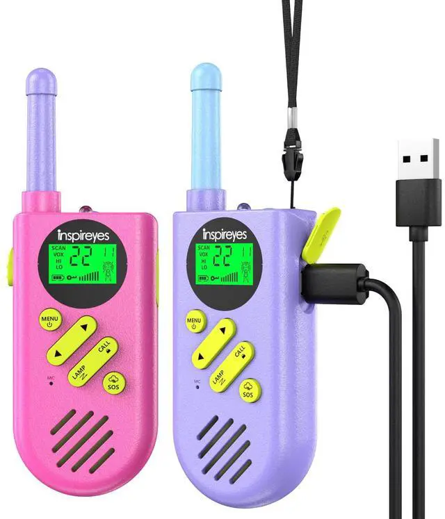 Main image of Walkie Talkies for Kids, Rechargeable Long Range 2 Pack, Kids Toys for Boys Girls Ages 3-12, 2 Way Radio Toy, Outdoor Adventure Toys, Camping Hiking Gear, Birthday Gifts for Kids
