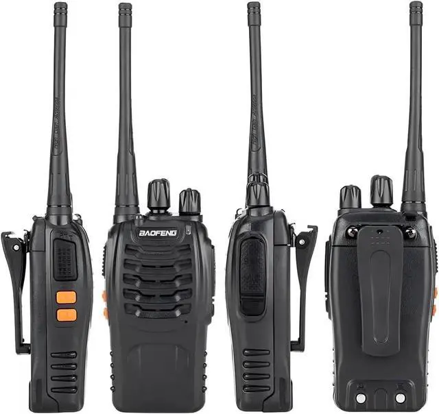 Alt view image 5 of 7 - Walkie Talkies Long Range for Adults with Earpieces,16 Channel Walky Talky Rechargeable Handheld Two Way Radios with Flashlight Li-ion Battery and Charger 4 Pack