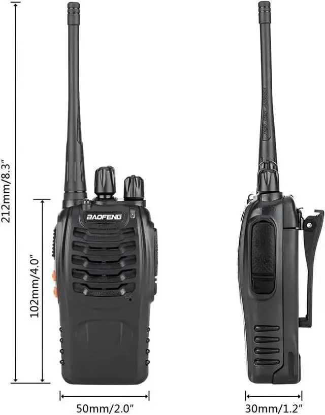 Alt view image 4 of 7 - Walkie Talkies Long Range for Adults with Earpieces,16 Channel Walky Talky Rechargeable Handheld Two Way Radios with Flashlight Li-ion Battery and Charger 4 Pack