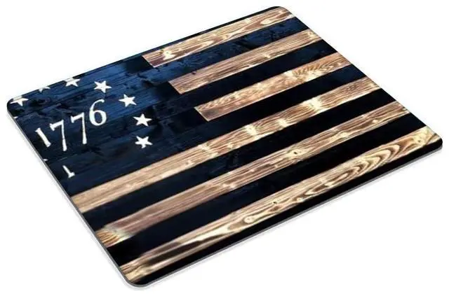 Alt view image 2 of 4 - 1776 Vintage American Flag Mouse pad Customized Mousepad Non-Slip Rubber Base Mouse Pads for Computers Laptop Office Desk Accessories Mouse pad