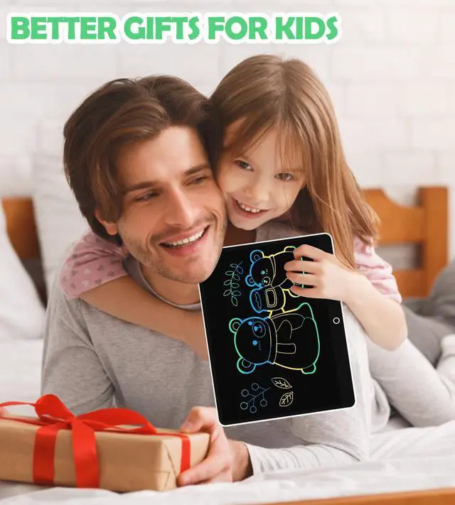 Alt view image 6 of 7 - LCD Writing Tablet Doodle Board, 16inch Colorful Drawing Tablet Writing Pad, Kids Travel Essentials, Toddler Toys for 3 4 5 6 7 8 Year Old Girls Boys- Christmas and Birthday Gifts