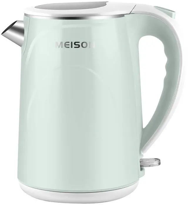 Main image of Electric Kettle, 1.7 L Double Wall Food Grade Stainless Steel Interior Water Boiler, Coffee Pot & Tea Kettle, Auto Shut-Off and Boil-Dry Protection, 1200W, 2 Year Warranty(Blue)