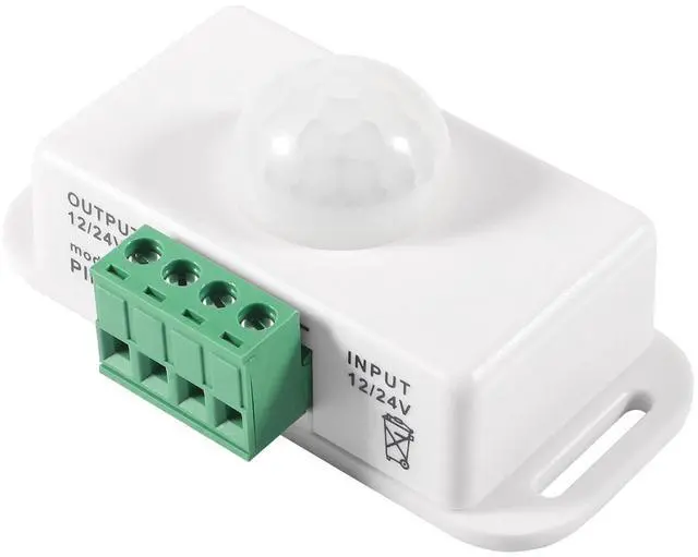 Alt view image 7 of 7 - 2 Pack DC 12V 24V PIR Sensor LED Motion Sensor Switch, Infrared Sensor Controller for Timer Function Automatic Sign Control PIR Controller LED Light Strips - White