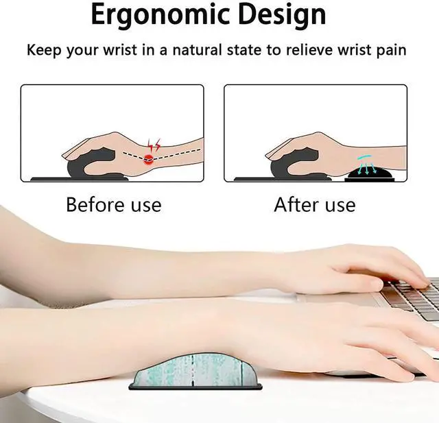 Alt view image 5 of 7 - Large Mouse Pad, Extended Office Desk Pad, 31.5x11.8in, Ergonomic Memory Foam Mouse Wrist Rest Support for Home Office Computer Writing Pad Cute Psalm 465 Pink Hyacinth Pattern XXL Gaming Mouse Mat