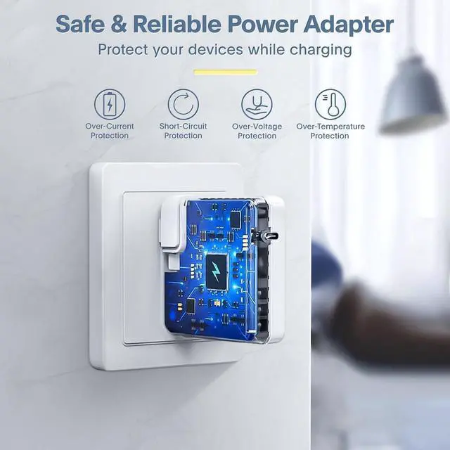 Alt view image 4 of 7 - Mac Book Pro Charger - 118W USB C Fast Charger Power Adapter Compatible with MacBook Pro & MacBook Air 13, 14, 15, 16 inch, M1 M2 M3 M4 M5, New ipad Pro and All USB C Device, 6.6ft Charge Cable
