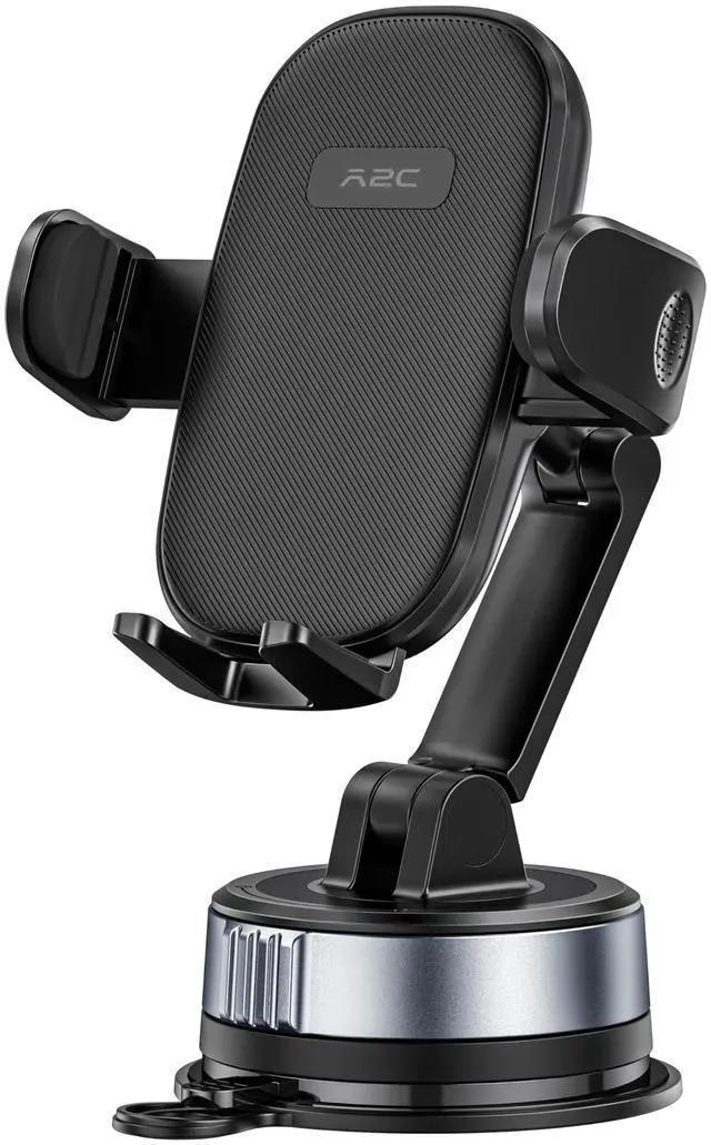 Main image of Car Phone Holder, Gel-Lock Strong Suction Phone Holders for Your Car Dashboard/Windshield, Dual-Axis Damping Arm, Ultra Stable Easy Clamp Car Phone Mount Stand for iPhone, Samsung, Google