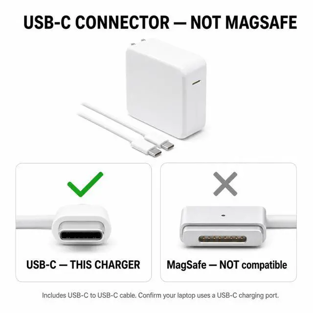 Alt view image 7 of 7 - 100W USB C Charger Compatible with MacBook Pro 16,15,14,13 Inch 2023 2022 2021, Air 13,13.6,15 Inch