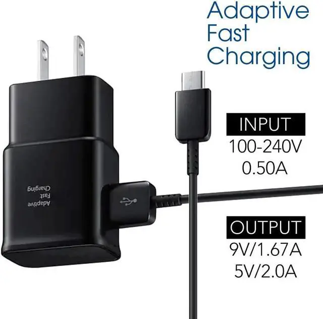 Alt view image 2 of 7 - 10FT Cable, Type C Charger Fast Charging, USB C Android Phone Wall Charger Block & Charge Cord, for Samsung Galaxy S25/S24/S23/S22/S21/S20/S10 Plus/S10E/S9/S8/S21 Ultra Note 8/9/10/20 etc