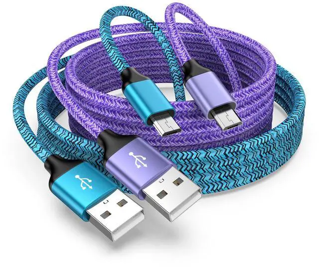 Main image of Micro USB Cable Android Charger 3ft 2Pack Compatible with PS4 Slim/Pro,Xbox One S/X Controller Charger Power Cord, Kindle Replacement Charger Cord for Kindle Paperwhite/Oasis/Voyage/Kindle Tablet Fire