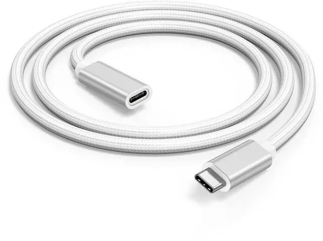 Main image of USB C Extension Cable 3ft, USB C 3.2 Extender 20Gbps Data Transfer 4K@60Hz Video 100W Fast Charging Type C Full-Featured Male to Female Cord for iPhone 17/16/15 Galaxy S26-S8 PS5 Hub Laptop Monitor