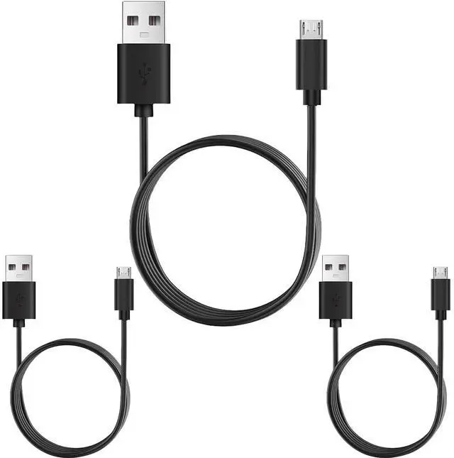 Main image of Upgrade Controller Charger Cord (3 PCs) 5 ft Micro USB Charging & Data Cable Compatible with PS4 /Xbox One X S,Roku Streaming Stick,Samsung Galaxy Note, Tab A,Galaxy S7 Android Phone