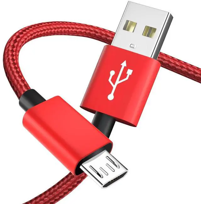 Main image of Micro USB Cable Android Charger for Amazon Kindle Fire HD 10 8 Tablet - Old Models,PS4 Controller Charging Cord for Samsung Galaxy S7 S6 J7 Edge Phone,Braided USB A to Micro B Wire Replacement 3FT