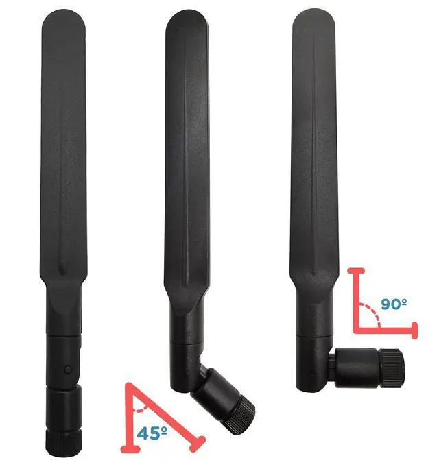 Alt view image 4 of 5 - WiFi 6E Antenna Tri-Band 6GHz 5GHz 2.4GHz Omnidirectional RP-SMA Male 4 Pcs