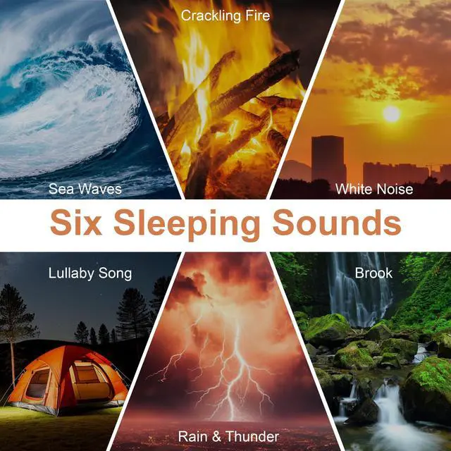 Alt view image 6 of 7 - Sound Machine with Wireless Charger,White Noise Machine with Memory Function,6 Soothing Sounds,3 Timers Modes for Baby Kids Adult & Home Office Travel