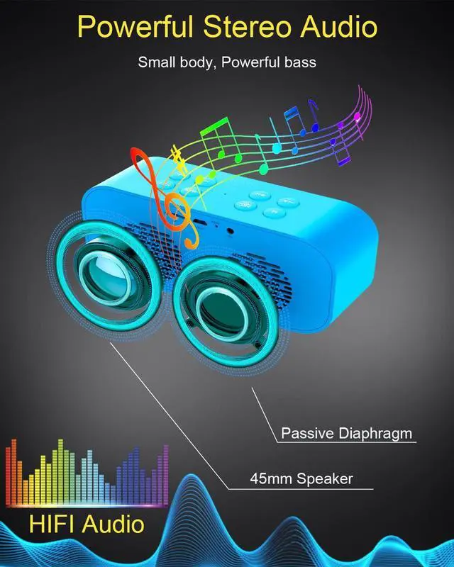 Alt view image 5 of 6 - Digital Alarm Clock with Bluetooth Speaker,Desk Clock for Bedrooms,Small Table Clock with Dual Alarms,Snooze,Dimmable LED Display.