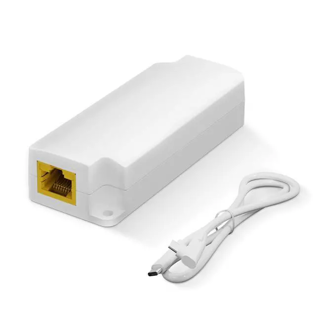 Alt view image 6 of 6 - Gigabit PoE to USB C Converter for Smart Phone/Tablet, USB-C to Ethernet Adapter with 10W Charging, Power & Data 2-in-1 RJ45 Port to Type-C Adapter, 10/100/1000Mbps High Speed Plug & Play,IEEE802.3af