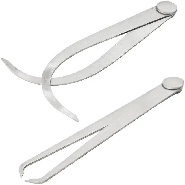 Main image of 1 Pair 150mm (6 Inch) Inside Outside Caliper Set, Stainless Steel Measuring Tool with Firm Friction Joint for Accurate Internal and External Measurements