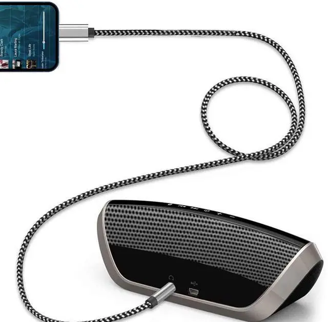Alt view image 4 of 7 - Apple MFi Certified Aux Cord for iPhone, Lightning to 3.5mm Jack Nylon Braided Audio Cable for iPhone 14 13 12 11 XS XR X 8 7 6 iPad to Car/Home Stereo/Headphone/Speaker, Headphone