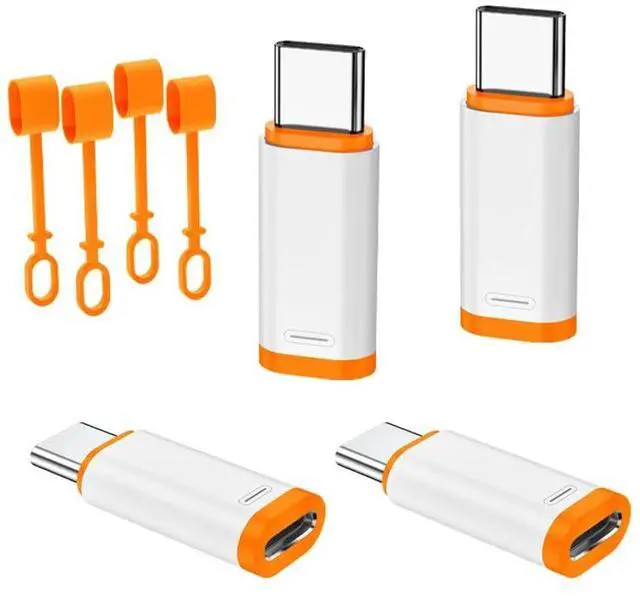 Main image of Lightning to USB C Adapter 4 Pack for i-Phone 15/16/17/Fast Charging & Data Transfer,Type C Charger Connector Cable,Lightning Female to USB C Male Adapter,Not for Audio/OTG