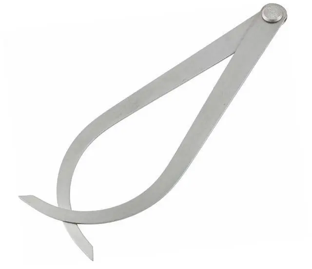 Main image of Pottery Clay Caliper, Stainless Steel Bent Leg Sculpture Ceramic Measuring Tools Inside Outside Straight Long Firm Joint Metal Accurate Measurement Carving Shaping Modeling Proportioning Artist