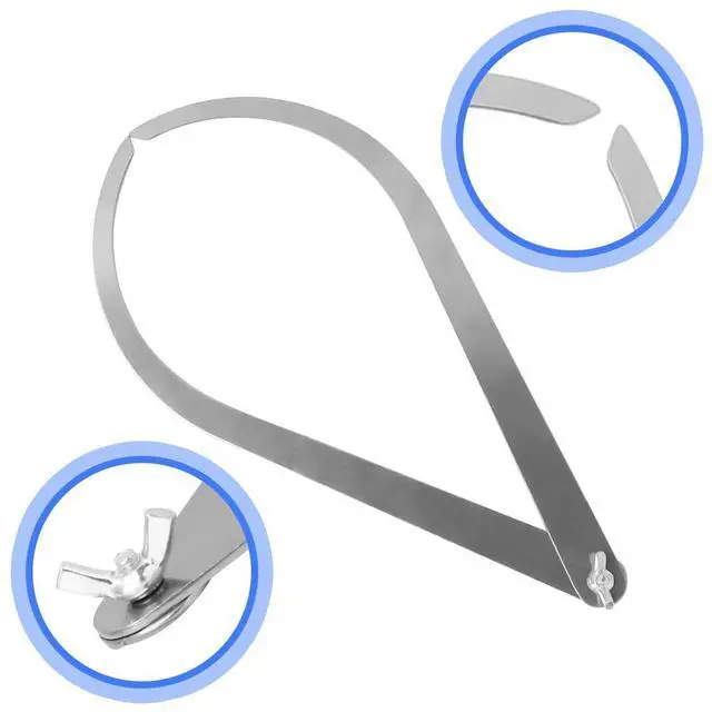 Alt view image 7 of 7 - Pottery Clay Caliper, Stainless Steel Bent Leg Sculpture Ceramic Measuring Tools Inside Outside Straight Long Firm Joint Metal Accurate Measurement Carving Shaping Modeling Proportioning Artist