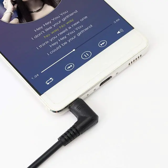 Alt view image 4 of 7 - 3.5mm TRRS Cable, (2-Pack) Gold Plated 90 Degree Right & Left Angled 3.5mm Stereo 4-Pole Male to Male Auxiliary Audio Cable for Smartphones,Tablets,Players Microphone(4-P,9inch)