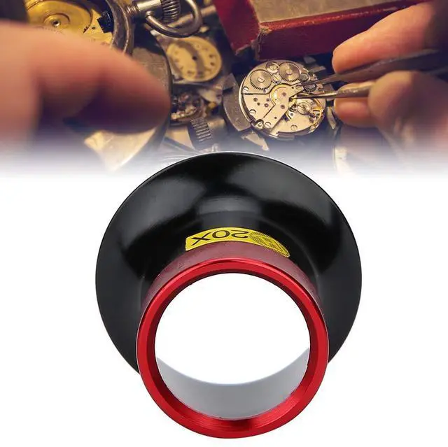 Alt view image 5 of 7 - Watch Loupe, 20X Watchmaker Loupe Magnifying Glass Lens Monocular Magnifier Repairing Maintenance Eye Loops Portable Experimental Tool for Watchmakers Inspection Metal Jeweler Textile Circuit