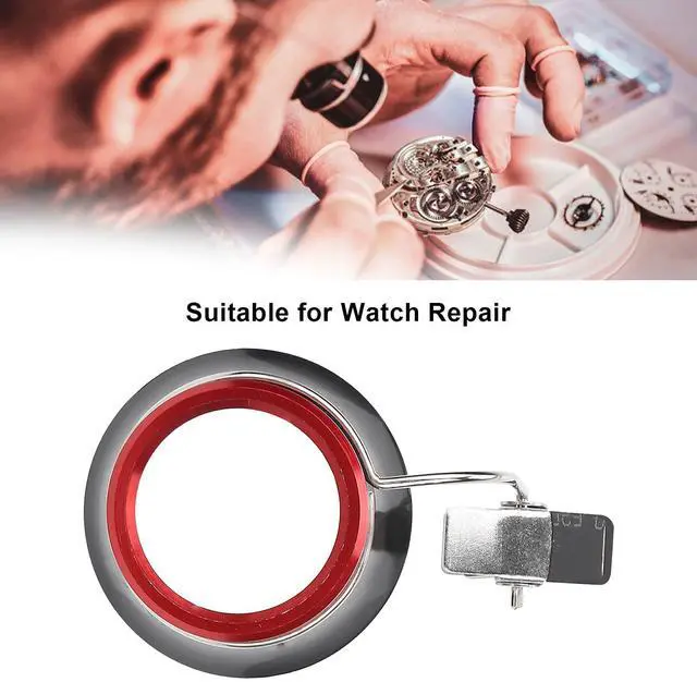 Alt view image 3 of 7 - Eye Loupe for Watchmaker Jewelers,5X Magnifying Glass Jewelry Magnifier with Clip for Watch Repair Stamps, Professional Portable Repair Tool