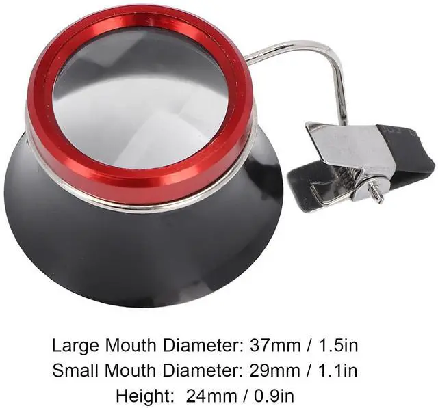 Alt view image 4 of 7 - Eye Loupe for Watchmaker Jewelers,5X Magnifying Glass Jewelry Magnifier with Clip for Watch Repair Stamps, Professional Portable Repair Tool