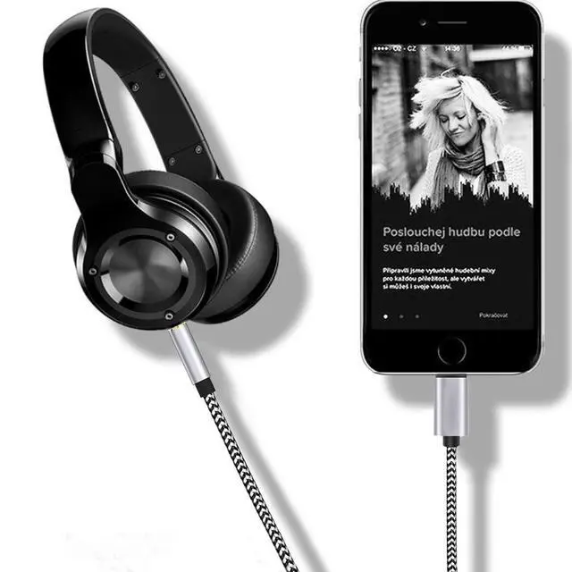 Alt view image 5 of 7 - Aux Cord for iPhone, Lightning to 3.5 mm AUX Cable for Car Stereo, Speaker, Headphone, Auxiliary Audio Jack Cable Compatible with iPhone 14 13 12 11 XS XR X 8 7 SE, 3.3FT (Silver)
