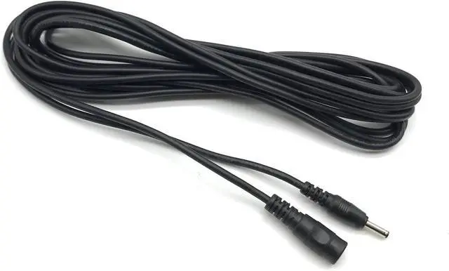 Main image of Power Extension Cable 16.5ft 1.35mm x 3.5mm Compatible with 5V DC Adapter Cord for CCTV Security Camera IP Camera Standalone DVR (3.5mm DC Plug 16.5ft Black)