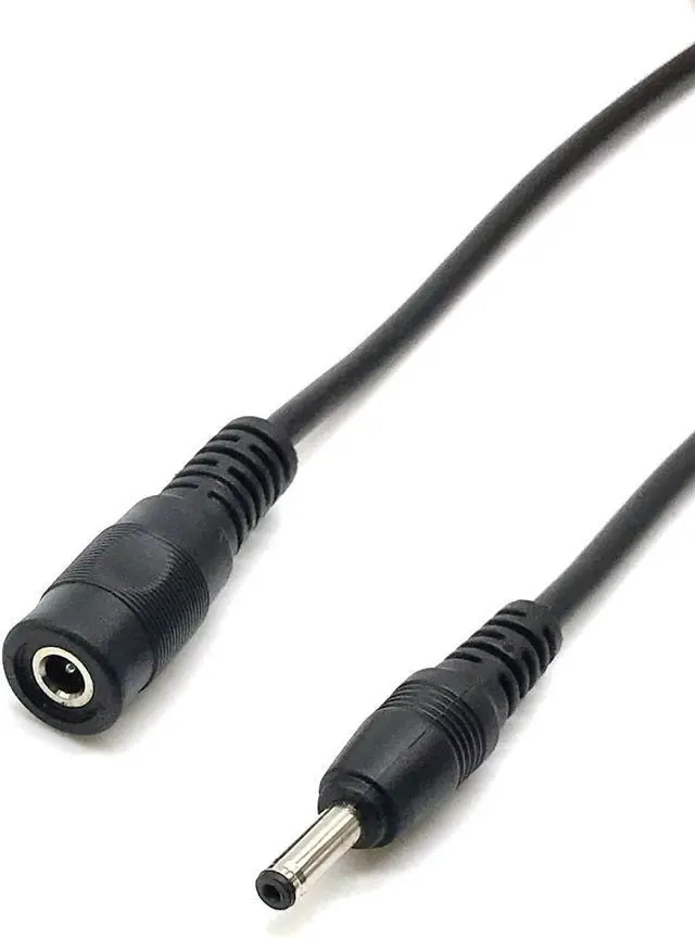 Alt view image 3 of 4 - Power Extension Cable 16.5ft 1.35mm x 3.5mm Compatible with 5V DC Adapter Cord for CCTV Security Camera IP Camera Standalone DVR (3.5mm DC Plug 16.5ft Black)