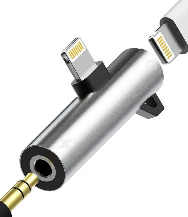 Main image of Headphone Adapter Lightning to 3.5mm AUX Audio Jack and Charger Extender Dongle Earphone Headset Splitter Compatible with iPhone 11 12 Mini pro max xs xr x se2 7 8 Plus for Ipad Air Y Cable Converter