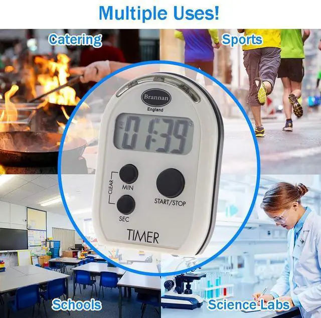 Alt view image 5 of 6 - Visual Timer Multi Function with Vibrating Audible and Flashing Alarm - Seniors Countdown Timer Ideal for The Visually and Hearing Impaired
