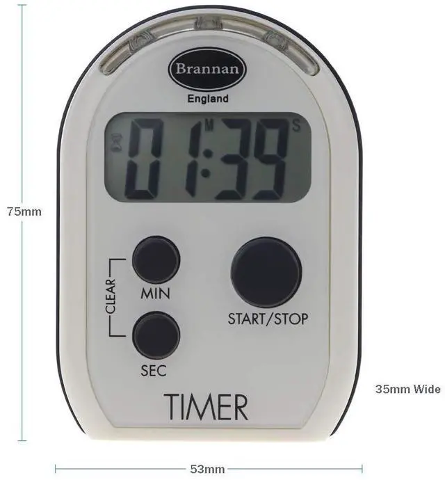 Alt view image 3 of 6 - Visual Timer Multi Function with Vibrating Audible and Flashing Alarm - Seniors Countdown Timer Ideal for The Visually and Hearing Impaired