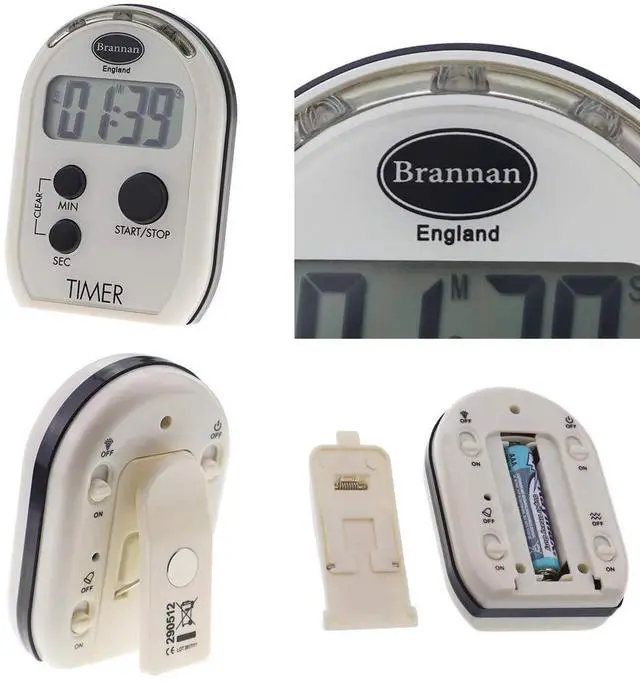 Alt view image 6 of 6 - Visual Timer Multi Function with Vibrating Audible and Flashing Alarm - Seniors Countdown Timer Ideal for The Visually and Hearing Impaired