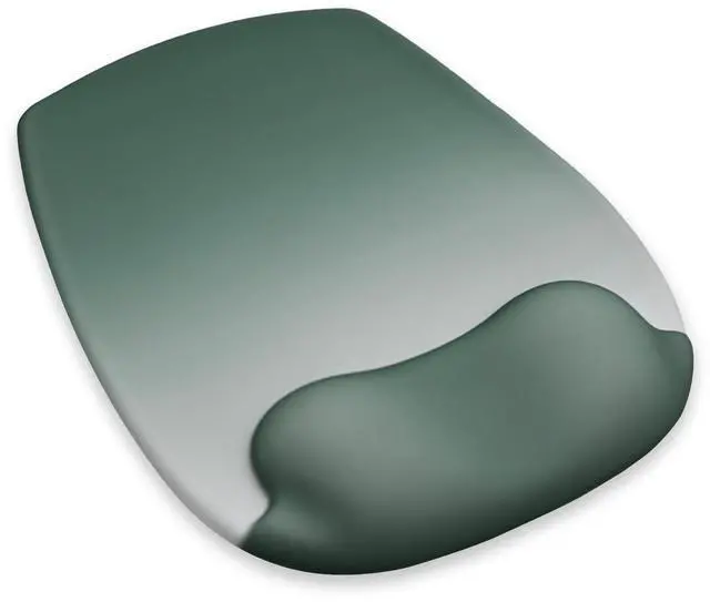 Main image of Ergonomic Mouse Pad with Wrist Rest, Gel Mousepad with Wrist Support, Premium Lycra Fabric, Non-Slip PU Base, Ideal for Laptop & Desktop, Home & Office & Gaming, Desk Accessories, Sage Green