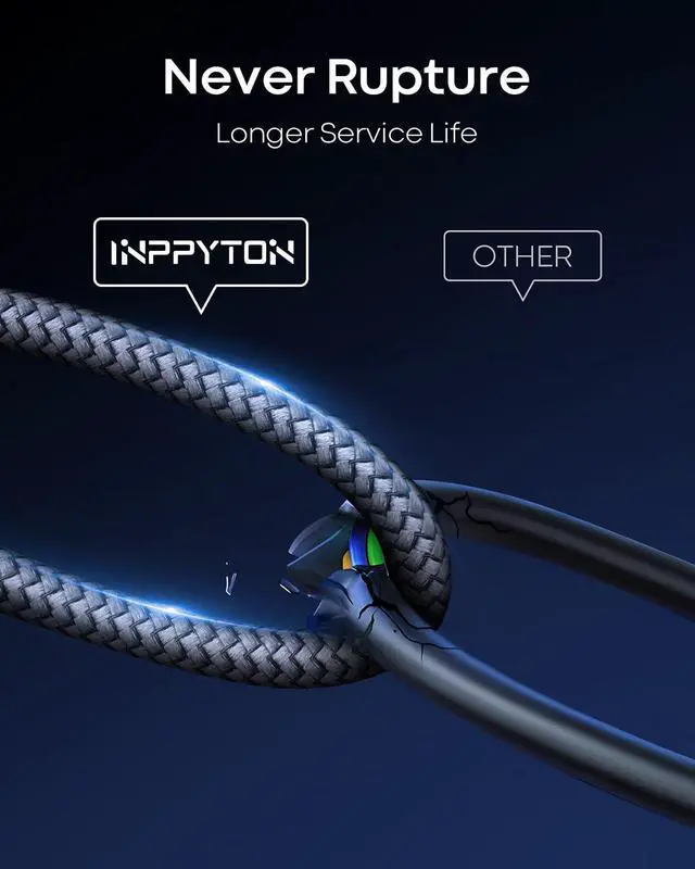 Alt view image 5 of 7 - 20 Ft USB C Cable Fast Charging, Extra Long USB C Cable Nylon Braided USB Type C Cable 20Ft USB A 2.0 to USB C for iphone 16 15 Series Samsung Galaxy LG Moto Pixel Switch and Other USB C Devices, Gray