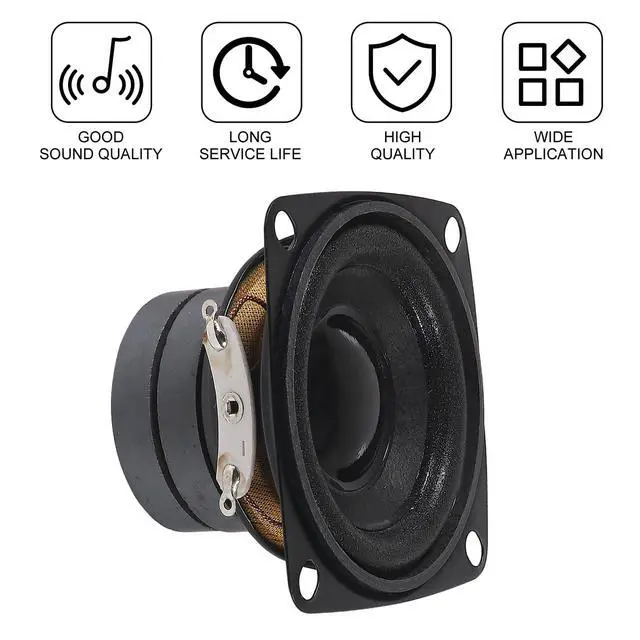 Alt view image 2 of 7 - 2PCS 2" 8Ohm 10W DIY Small Full Range Audio Speaker Stereo Woofer Loudspeaker for Arduino and DIY Speaker